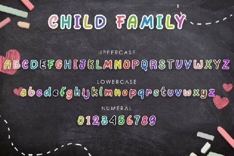 Child Family Display font