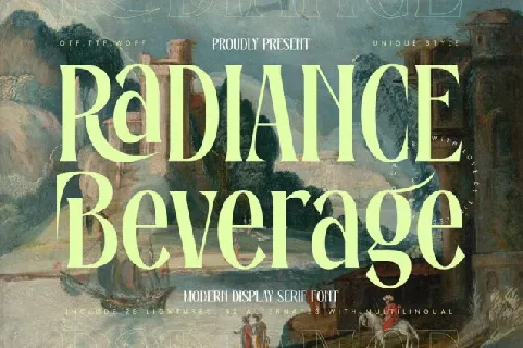 Radiance Beverage font