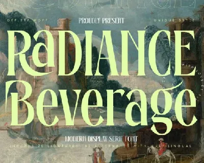 Radiance Beverage font