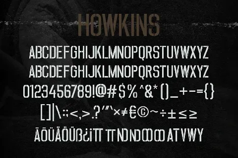 Howkins font