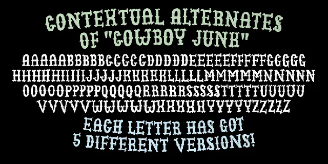 Cowboy Junk DEMO font