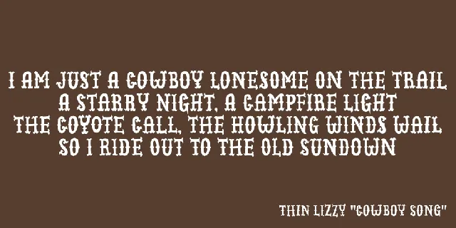 Cowboy Junk DEMO font