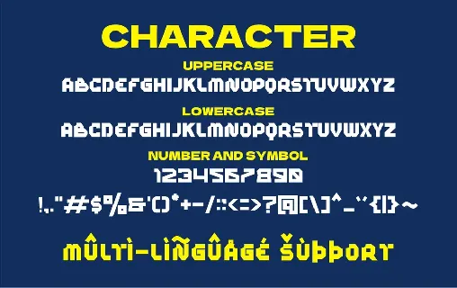 Metalic font