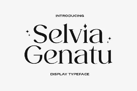 Selvia Genatu font