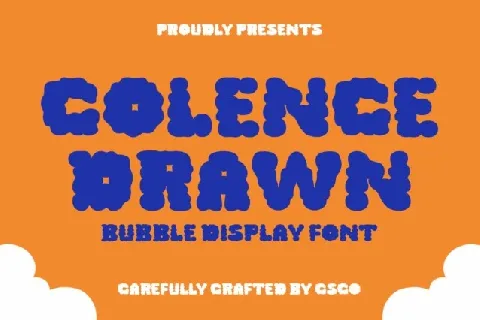 Colence Drawn font