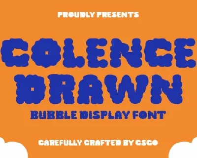 Colence Drawn font