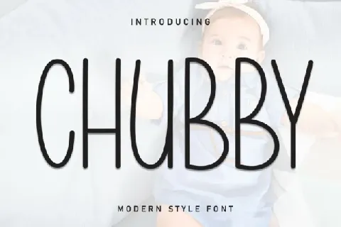 Chubby Display font