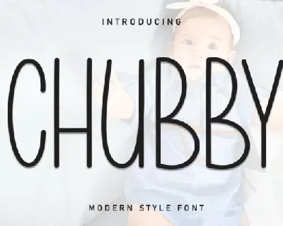 Chubby Display font