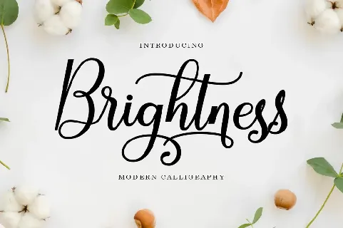 Brightness Script font