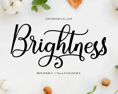 Brightness Script font