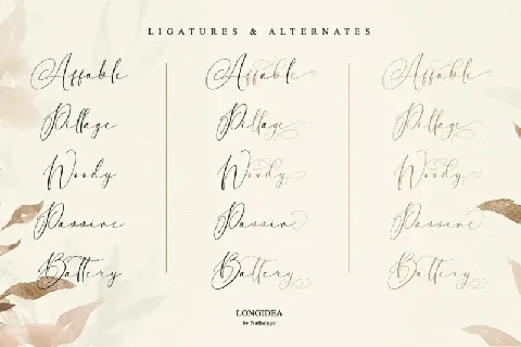 Longidea font