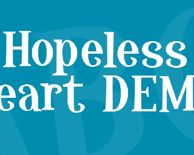 Hopeless Heart DEMO font