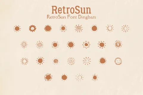 RetroSun Display font