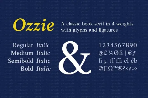 Ozzie Family font