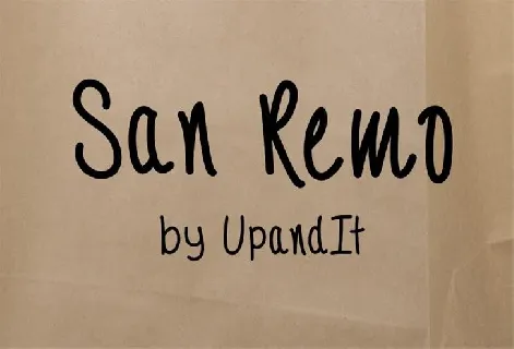 SanRemo font