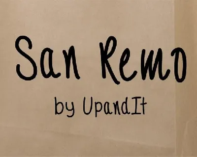 SanRemo font