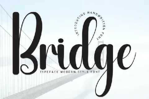 Bridge Script font