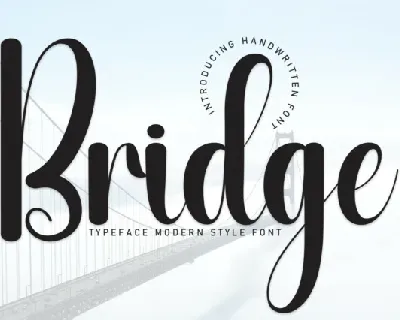 Bridge Script font