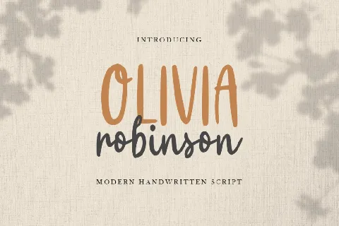 Olivia Robinson font