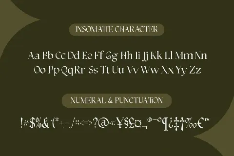 Insomatte Demo font