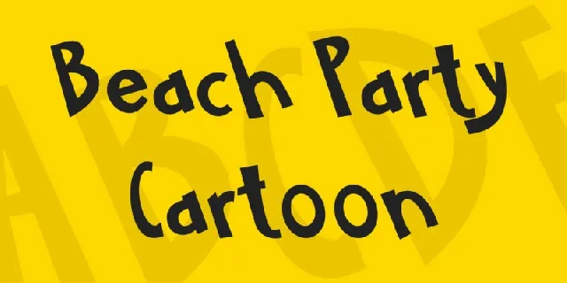 Beach Party Cartoon font