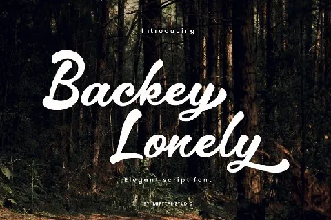 Backey Lonely font