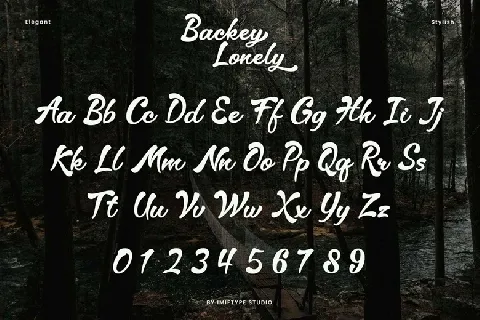 Backey Lonely font