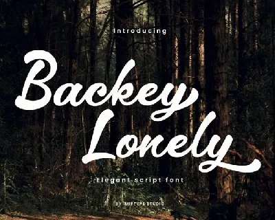 Backey Lonely font