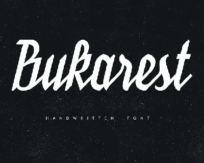 Bukarest Handwriting Free font