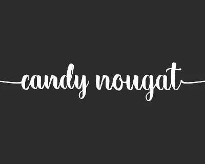 Candy Nougat Demo font