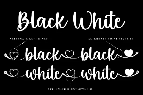 Lovely White font