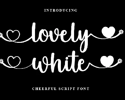 Lovely White font