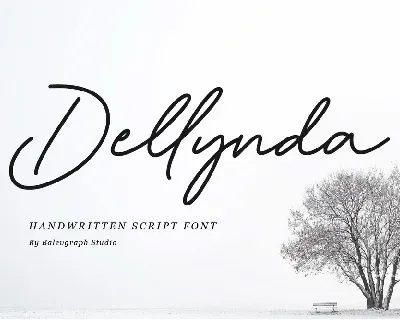 Dellynda font