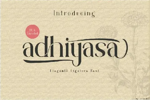 Adhiyasa Serif font
