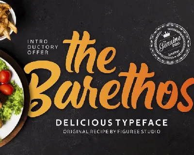 The Barethos Script font