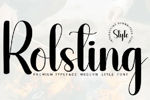 Rolsting Script font