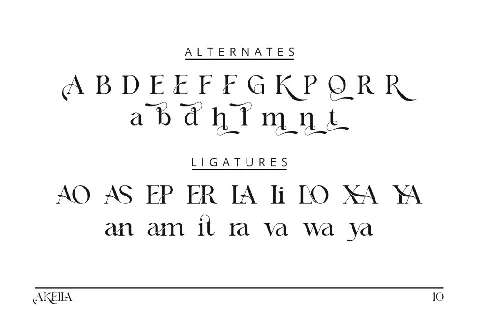Akeila font