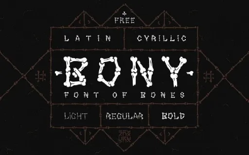 Bony Display font