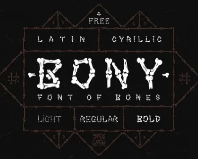 Bony Display font