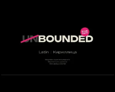 Bounded Family Free font