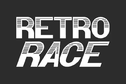 Retro Race Demo font
