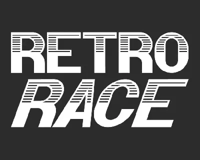 Retro Race Demo font