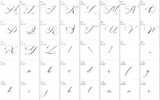 America Calligraphy font
