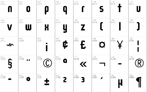 WOX~Modelist font