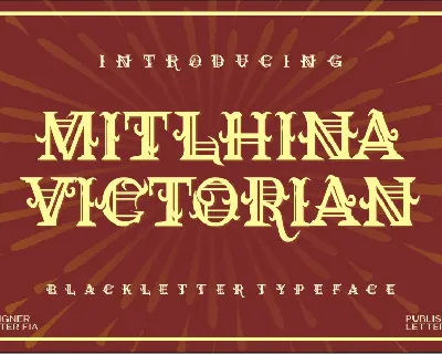 Mitlhina Victorian font