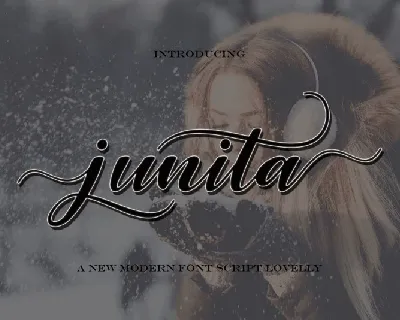 Junita Calligraphy font
