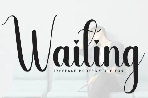 Waiting Script font