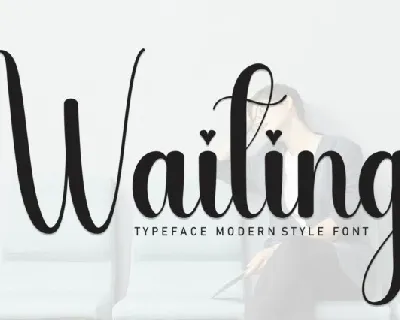 Waiting Script font