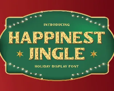 Happinest Jingle font