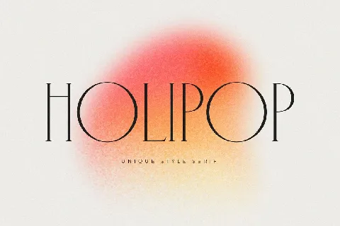 Holipop font